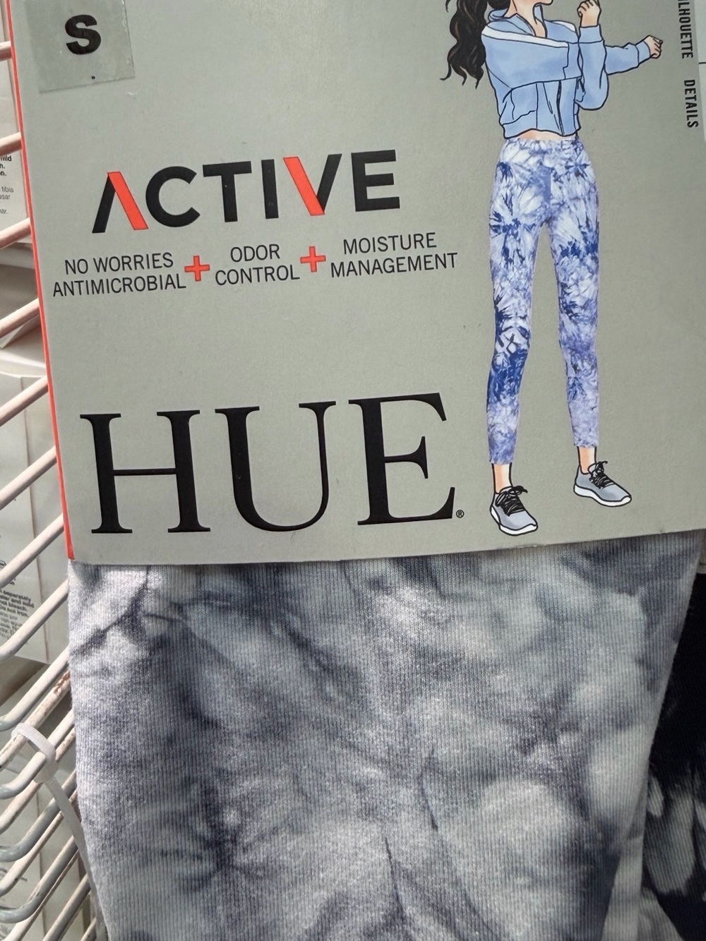 HUE Women's Tie-Dye Leggings - Blue Gray